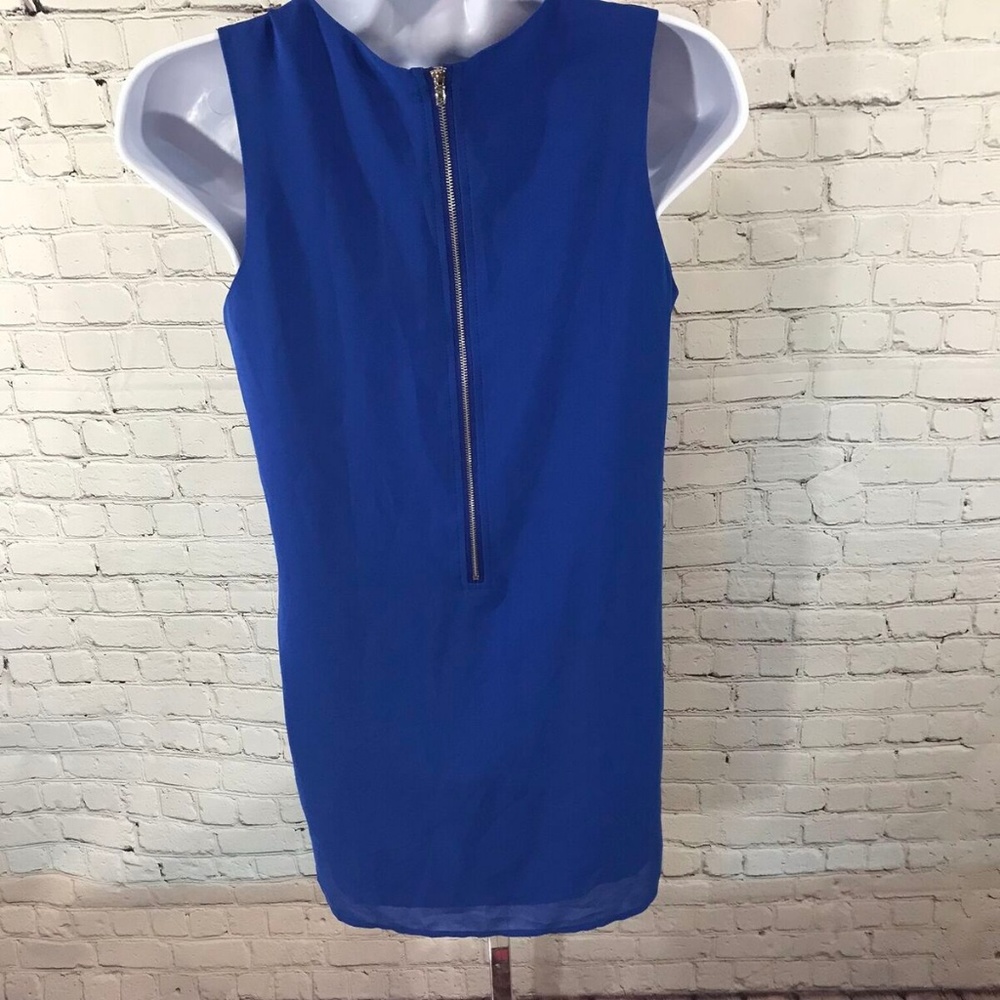 Naked Zebra Zip Back Royal Blue Dress Sz S - Picture 4 of 7